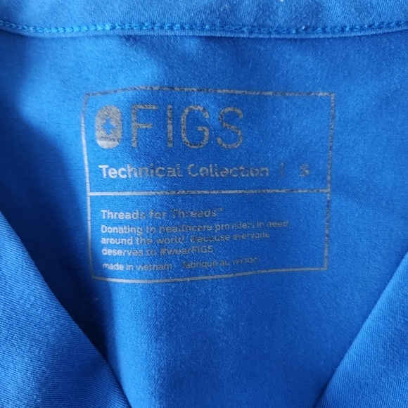 Figs Leon Three-Pocket Scrub Top Men's Size Small - Picture 5 of 6